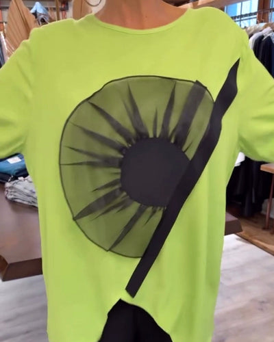 T-Shirt blumenmuster kurzarm lässig