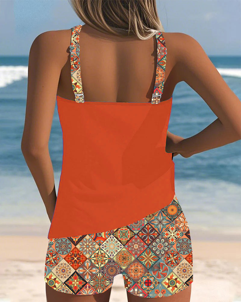 Tankini ärmellos Strandhose zweiteilig