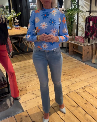 Bluse langärmelig Sonnenprint