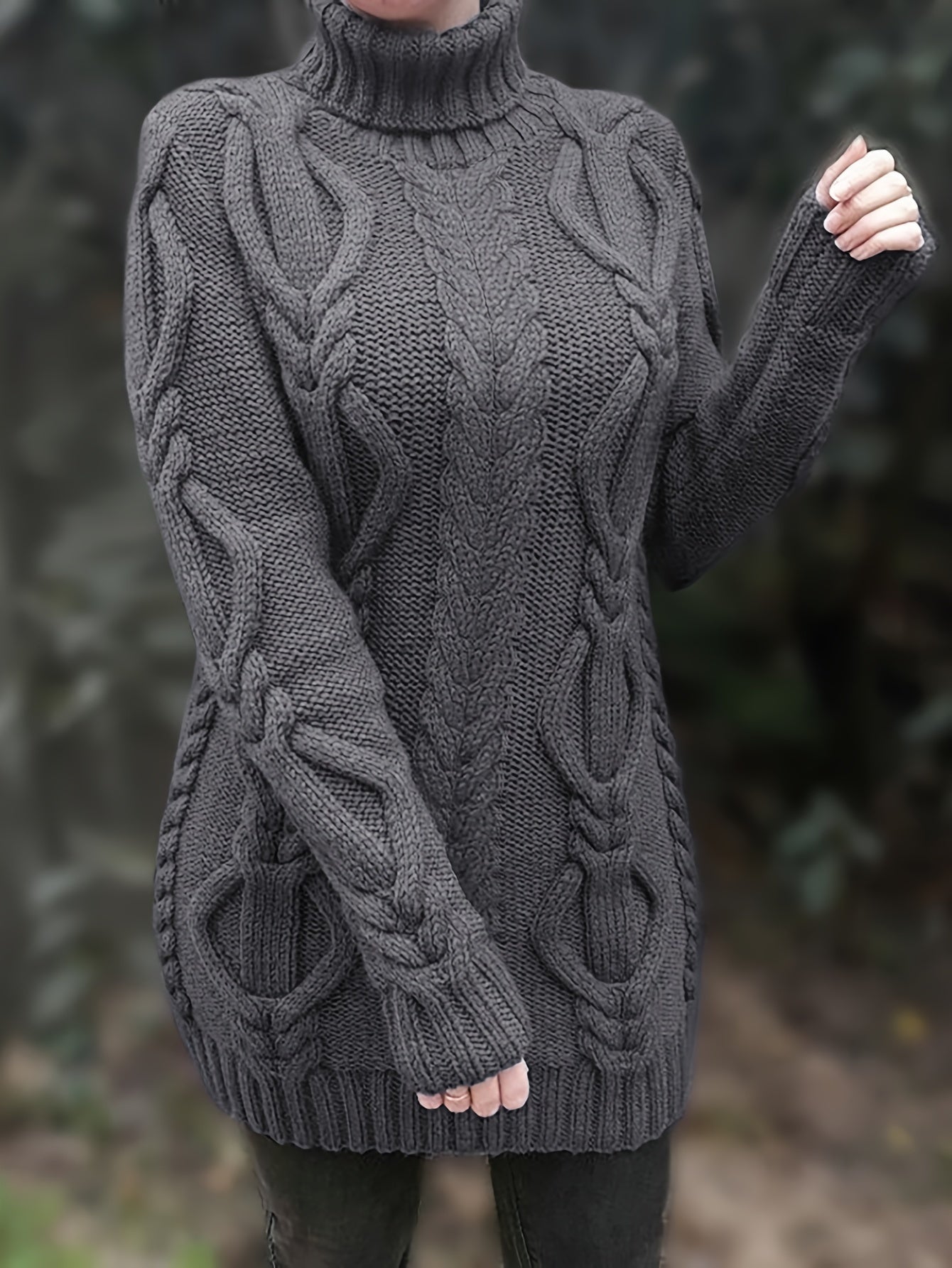 Langer Pullover für Damen