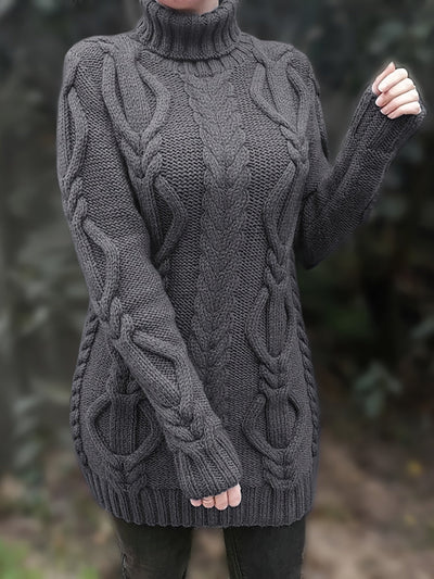 Langer Pullover für Damen