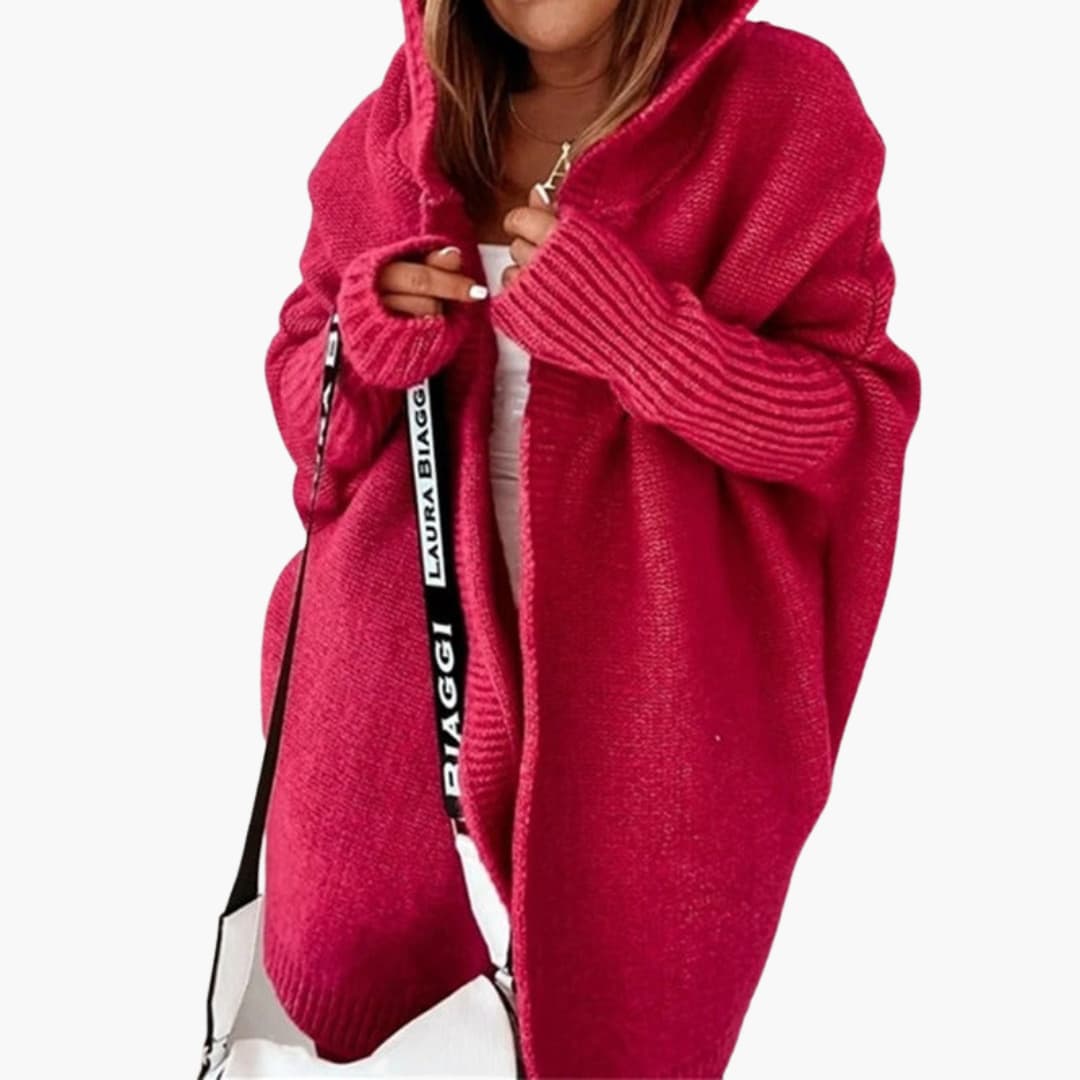 Strick Cardigan mit Kapuze für Damen
