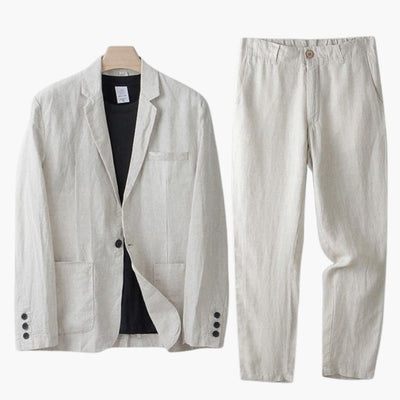 Herren Anzugset mit Blazer und Hose für Frühling Sommer