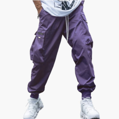 Herren-Cargo-Joggerhose mit Kordelzug und elastischen Bündchen
