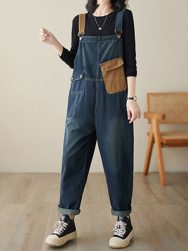 BERNADETTE - SCHLABBER-JUMPSUIT AUS DENIM