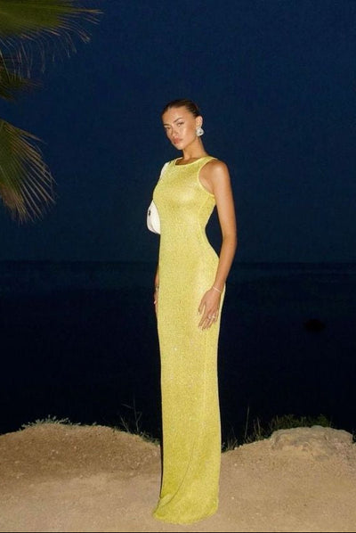 MAUDE | LANGES ÄRMELLOSES KLEID