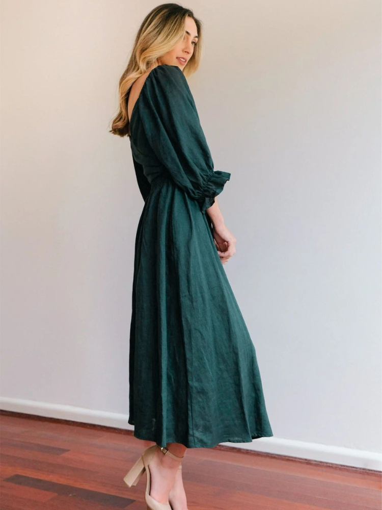 ANNA | KLEID MIT VOLANTSÄRMELN