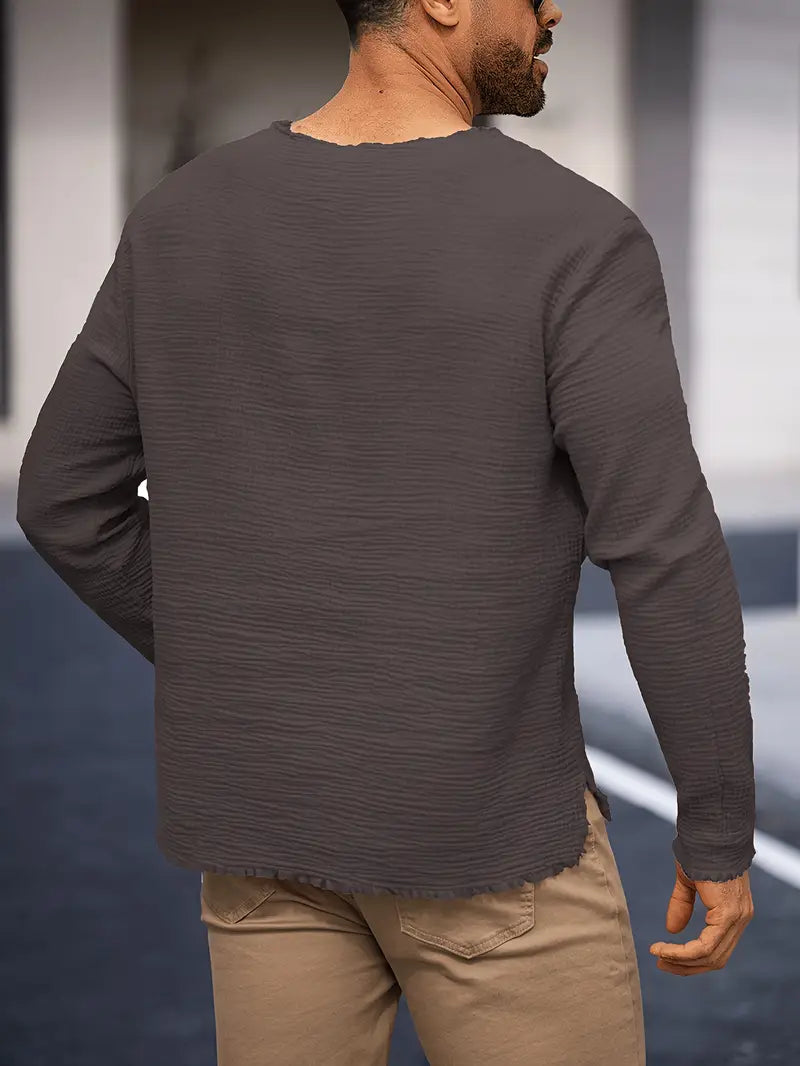 Benson - Modisches Sommer Hemd Mit Langen Ärmeln