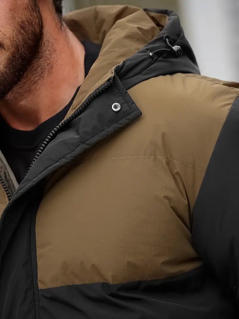 Wattierte Jacke mit Kapuze für Herren