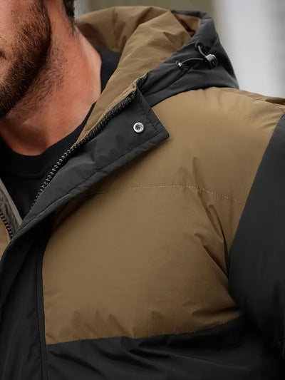 Wattierte Jacke mit Kapuze für Herren