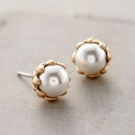 Vintage-Perlenohrringe