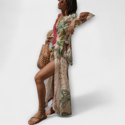 Tracey - Maxikleid mit Taillengürtel