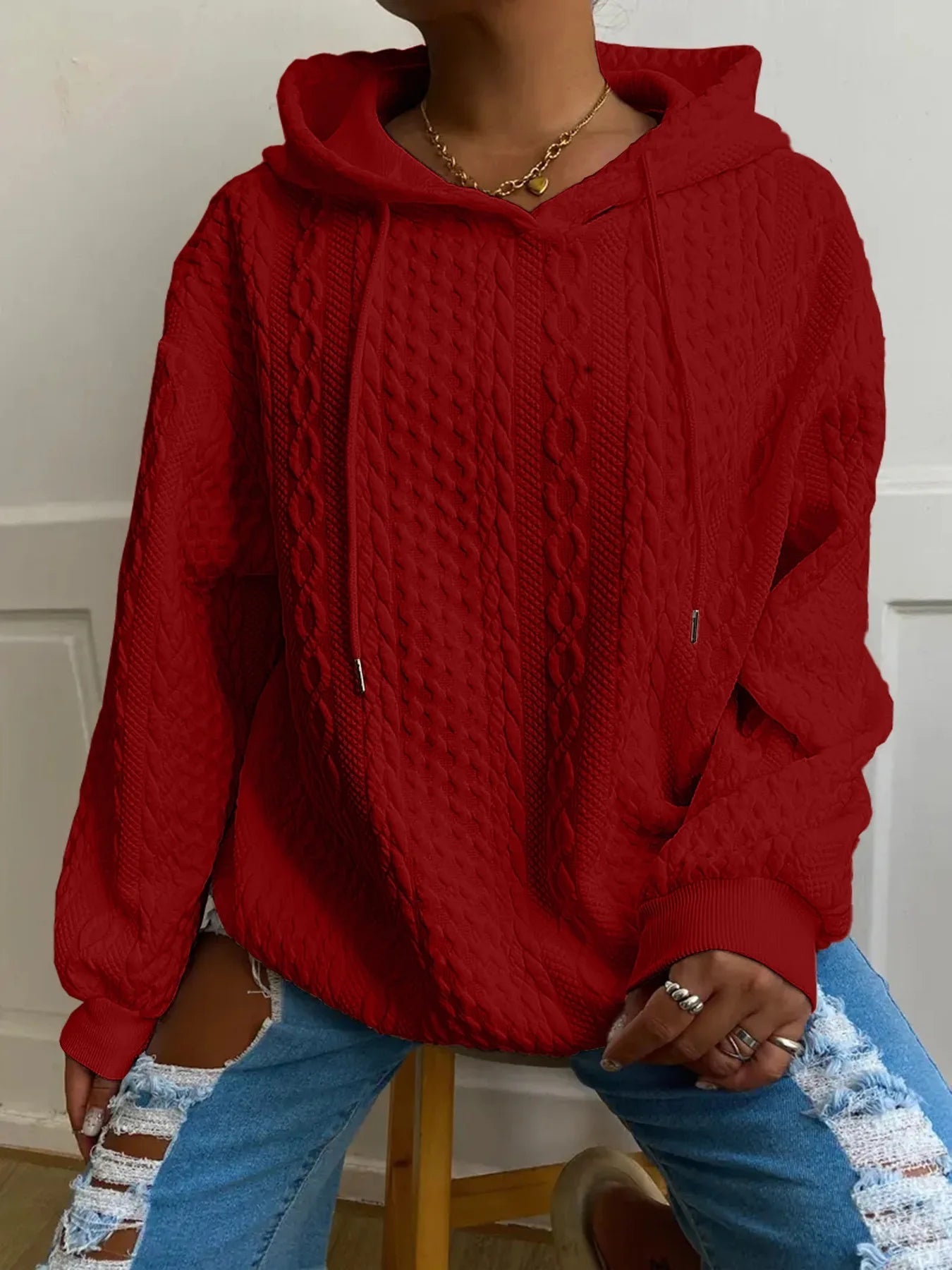 Alexis | Kuscheliges Winter Kapuzensweatshirt