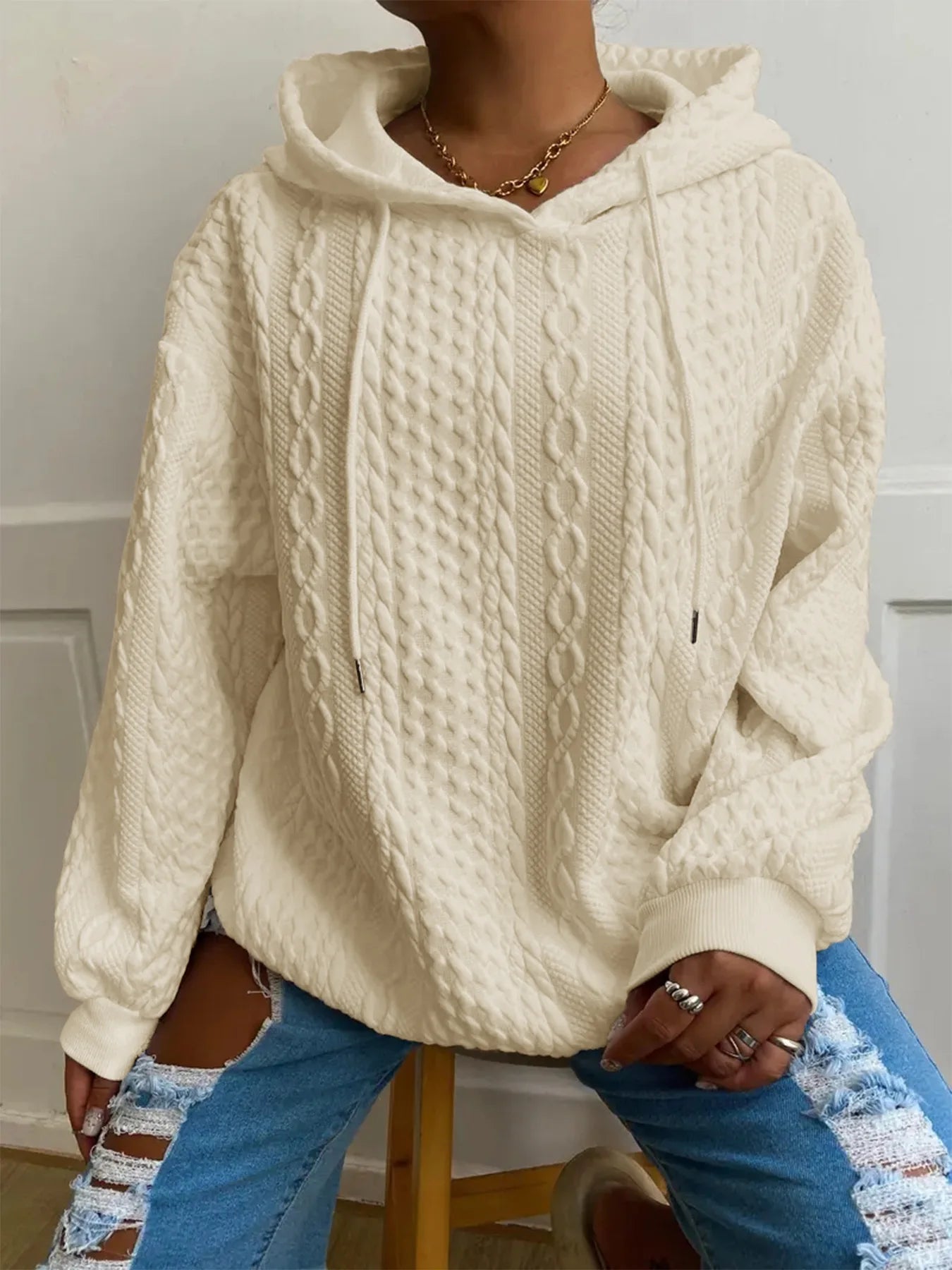 Alexis | Kuscheliges Winter Kapuzensweatshirt