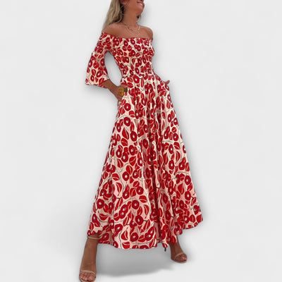 Bellira – Off-Shoulder Kleid mit floraler Leichtigkeit
