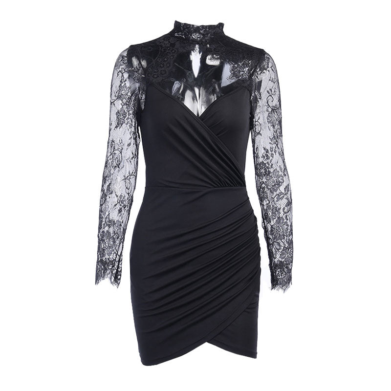 Andrea | Zeitloses Minikleid mit Spitzendetails