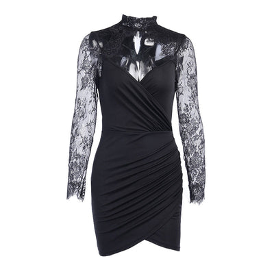 Andrea | Zeitloses Minikleid mit Spitzendetails