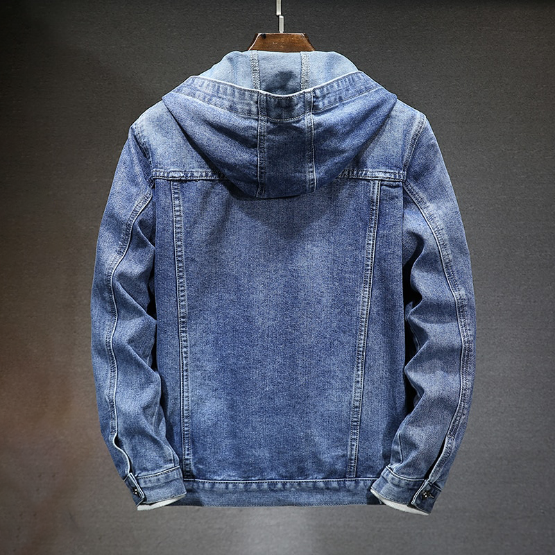 Denim Jacke mit Kapuze für Herren
