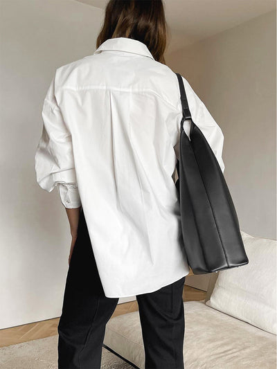 Klassische Oversized Damenbluse – Zeitlos, Vielseitig & Minimalistisch