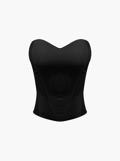 Heidi-Mode | Verführerisches Reißverschluss Rohr Korsett Top