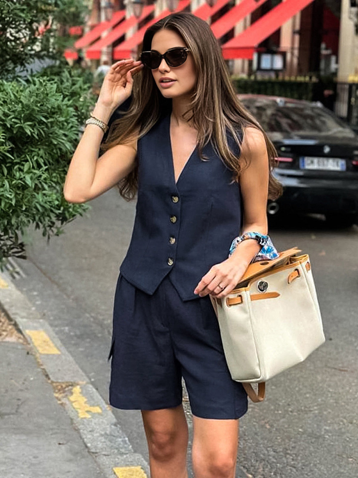 Damen Sommer Zweiteiler aus Baumwolle