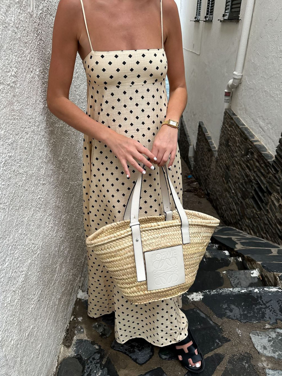 Sommerliches Maxikleid mit Spaghettiträgern – Blumenkleid