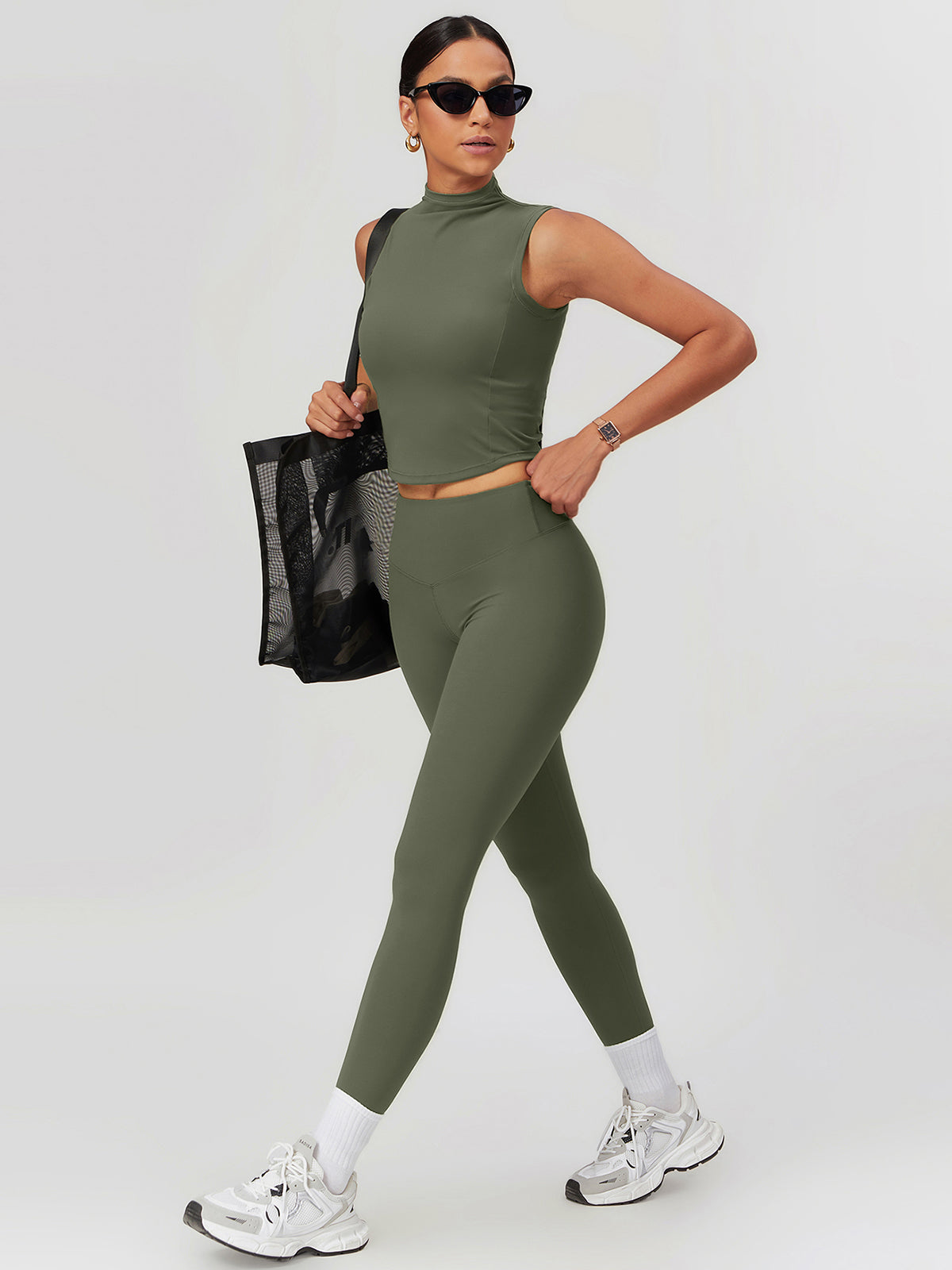 High-Waist Po-Lifting Leggings – Formende Bauchkontrolle Sportbekleidung