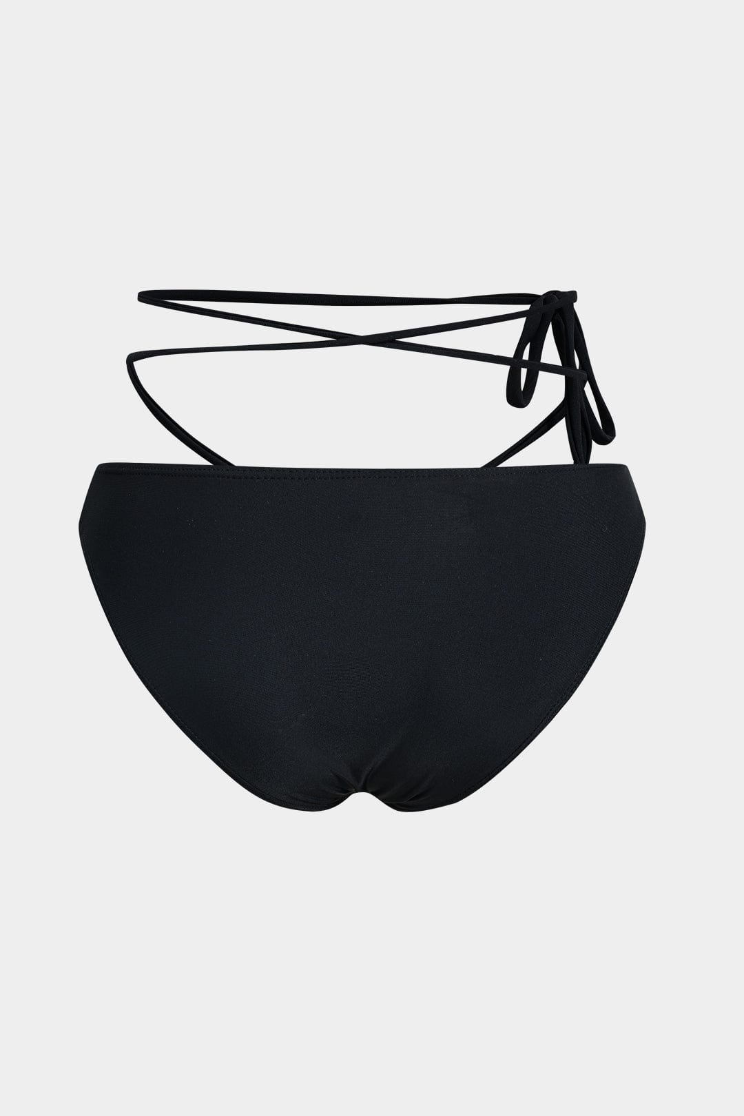 Meredith | Dreiteiliges Bikini-Set mit Wickelband-Design, Perlen-Details und transparentem Pareo