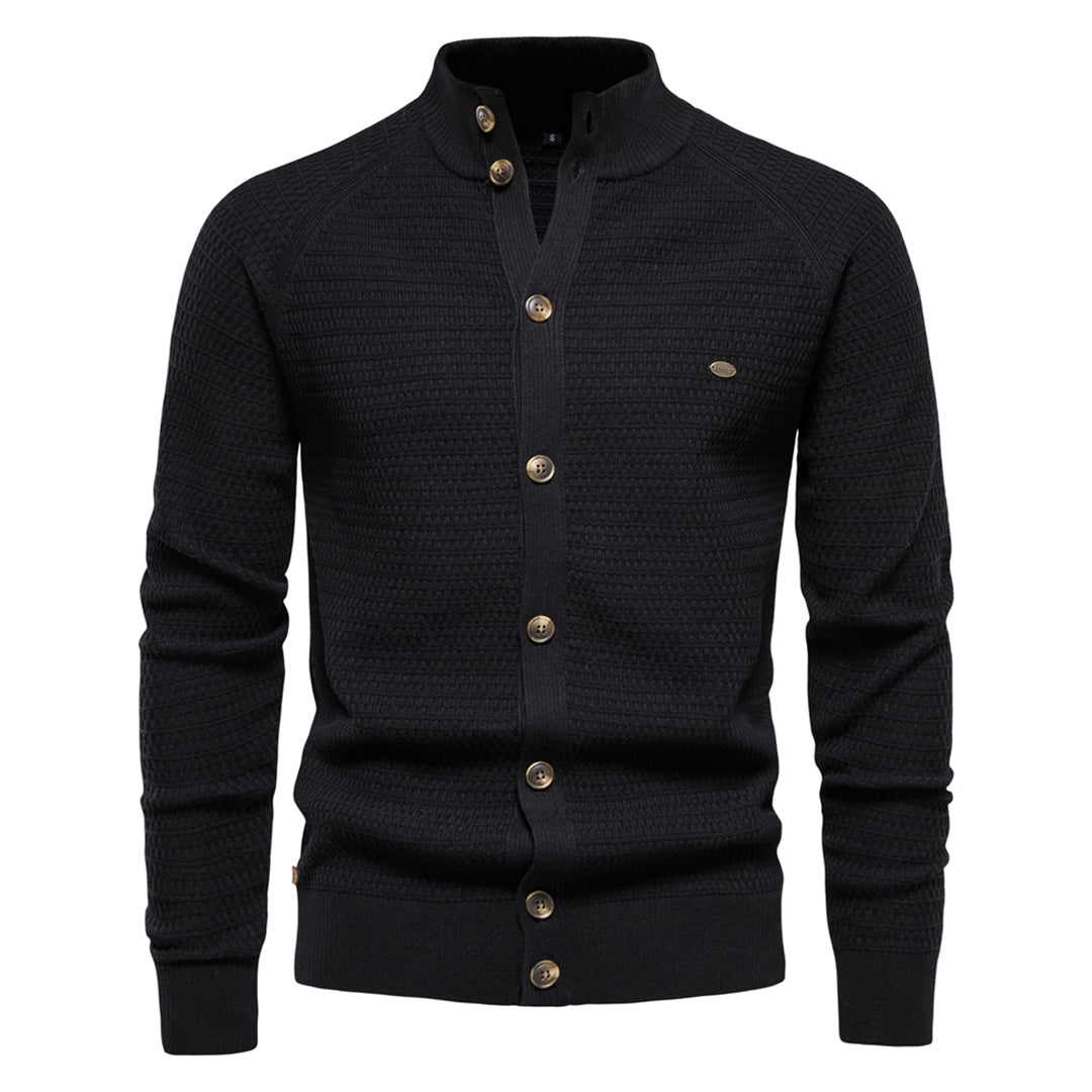 Einfache Winterstrickjacke für Männer