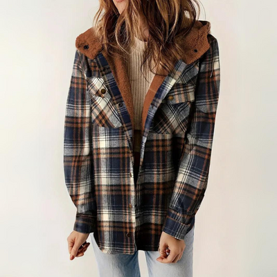 Karierte Jacke für Damen