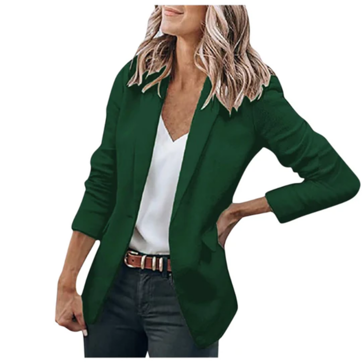 Unifarbener Blazer für Frauen