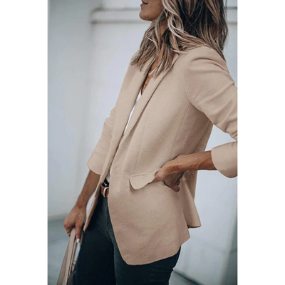 Unifarbener Blazer für Frauen