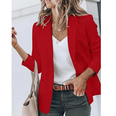 Unifarbener Blazer für Frauen