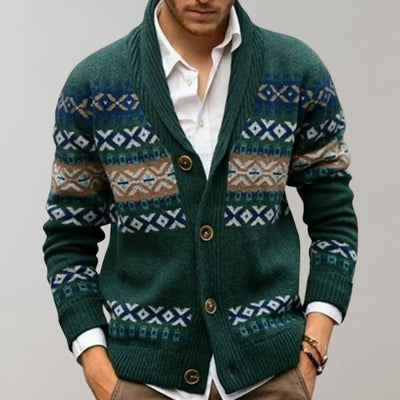 Stilvolle Strickjacke mit Knöpfen für Männer