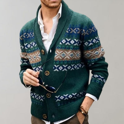 Stilvolle Strickjacke mit Knöpfen für Männer