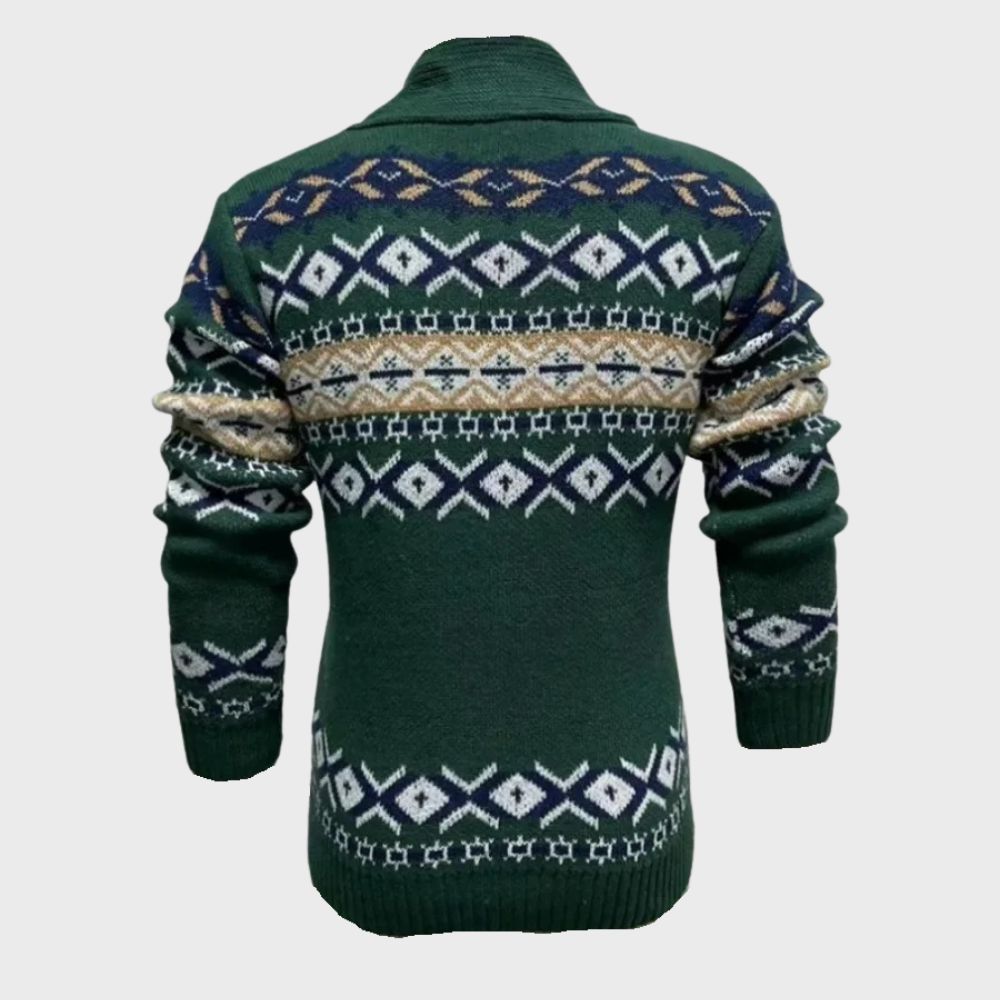 Stilvolle Strickjacke mit Knöpfen für Männer