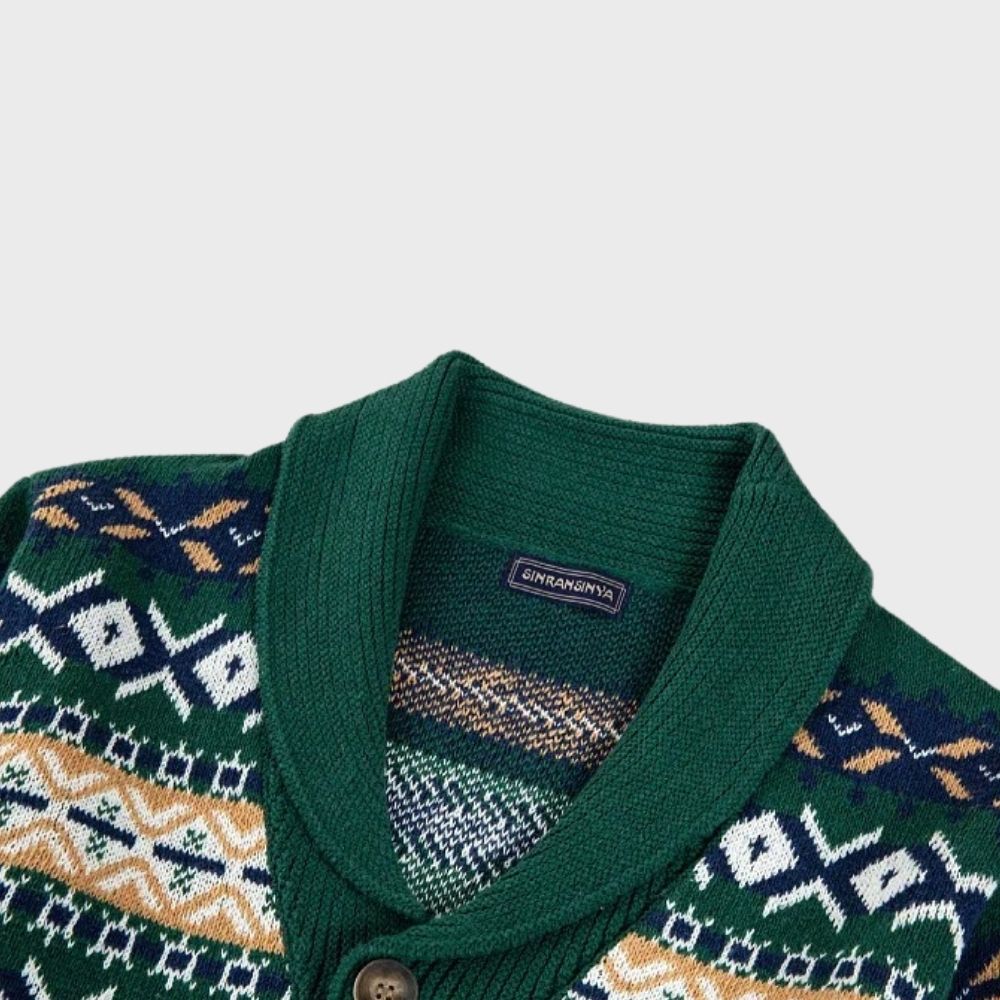Stilvolle Strickjacke mit Knöpfen für Männer