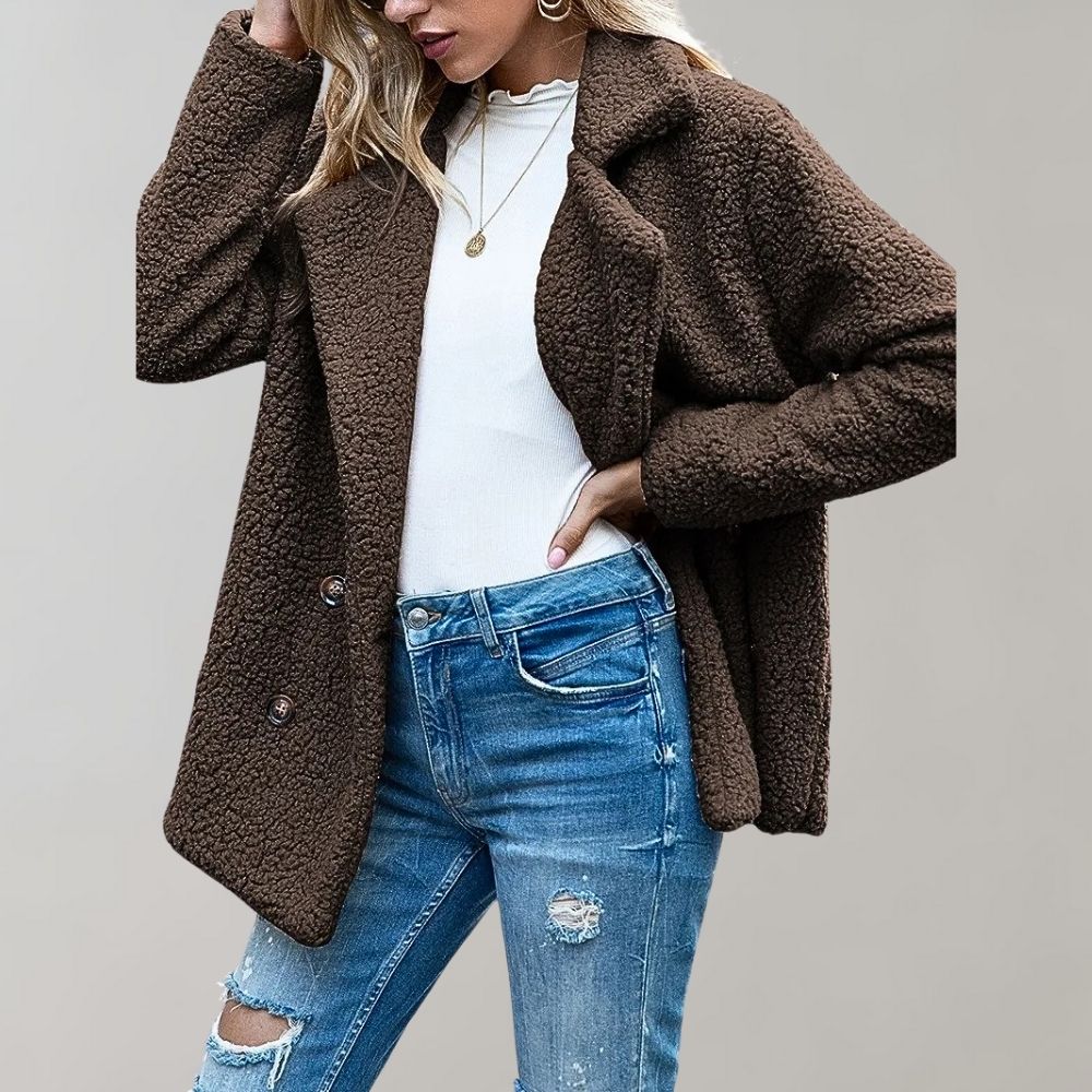 Flauschige Jacke für Frauen