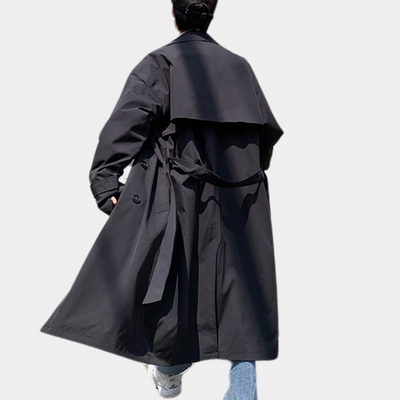 Langer Trenchcoat mit Knöpfen für Männer