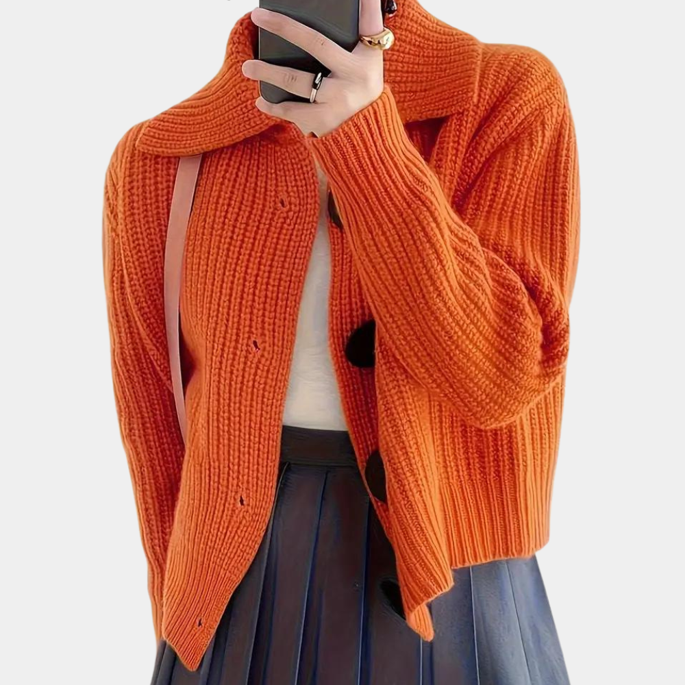 Geknöpfte Strickjacke für Frauen