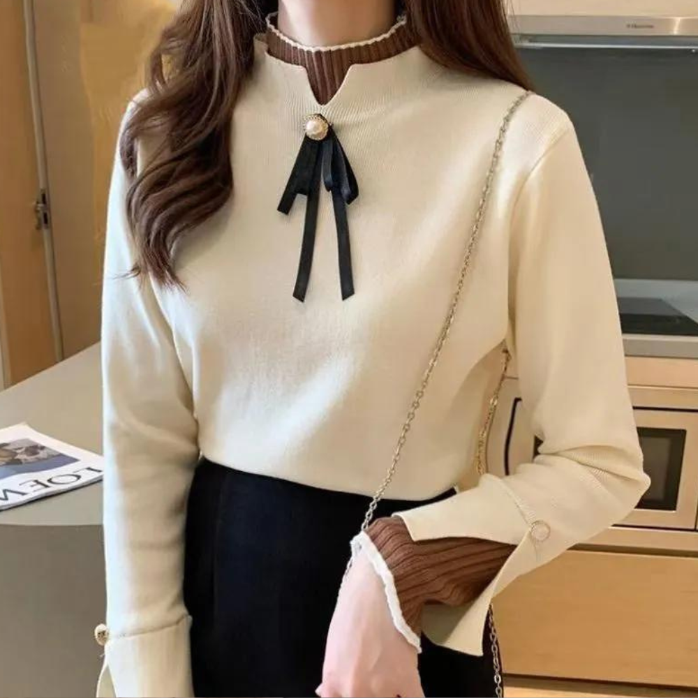 Hochgeschlossener Pullover für Frauen