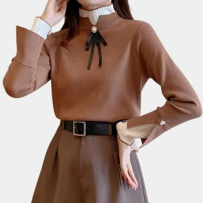 Hochgeschlossener Pullover für Frauen