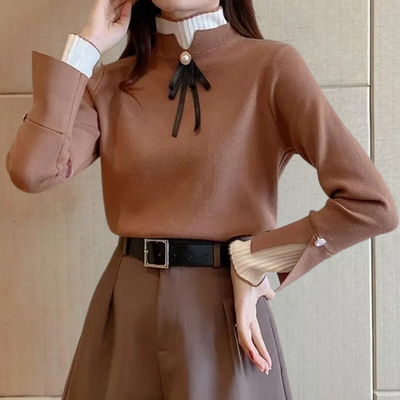 Hochgeschlossener Pullover für Frauen