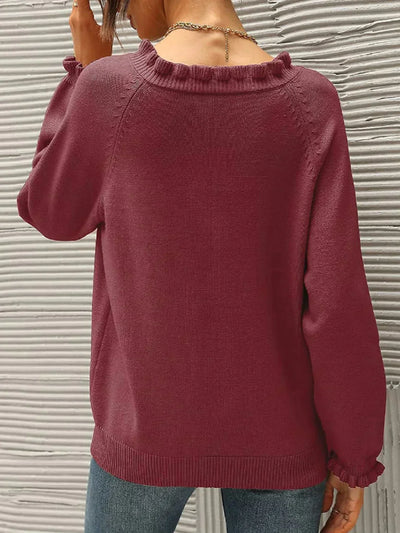Schicker Kragen- Winter Pullover für Damen