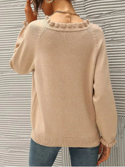 Schicker Kragen- Winter Pullover für Damen