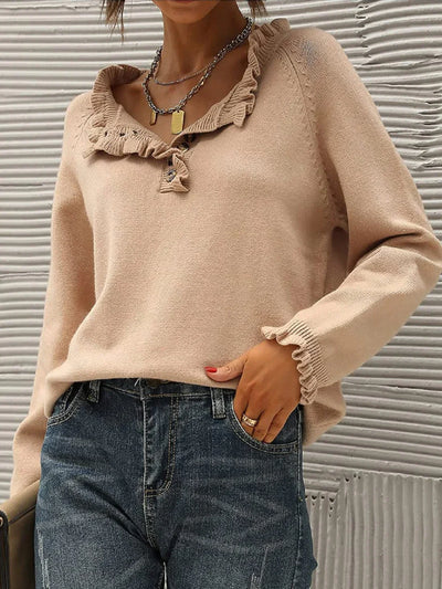 Schicker Kragen- Winter Pullover für Damen