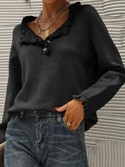 Schicker Kragen- Winter Pullover für Damen