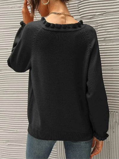 Schicker Kragen- Winter Pullover für Damen