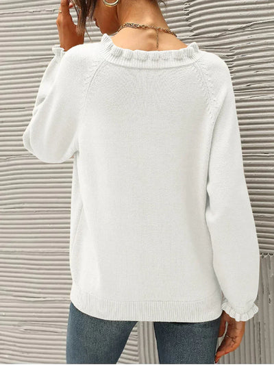 Schicker Kragen- Winter Pullover für Damen