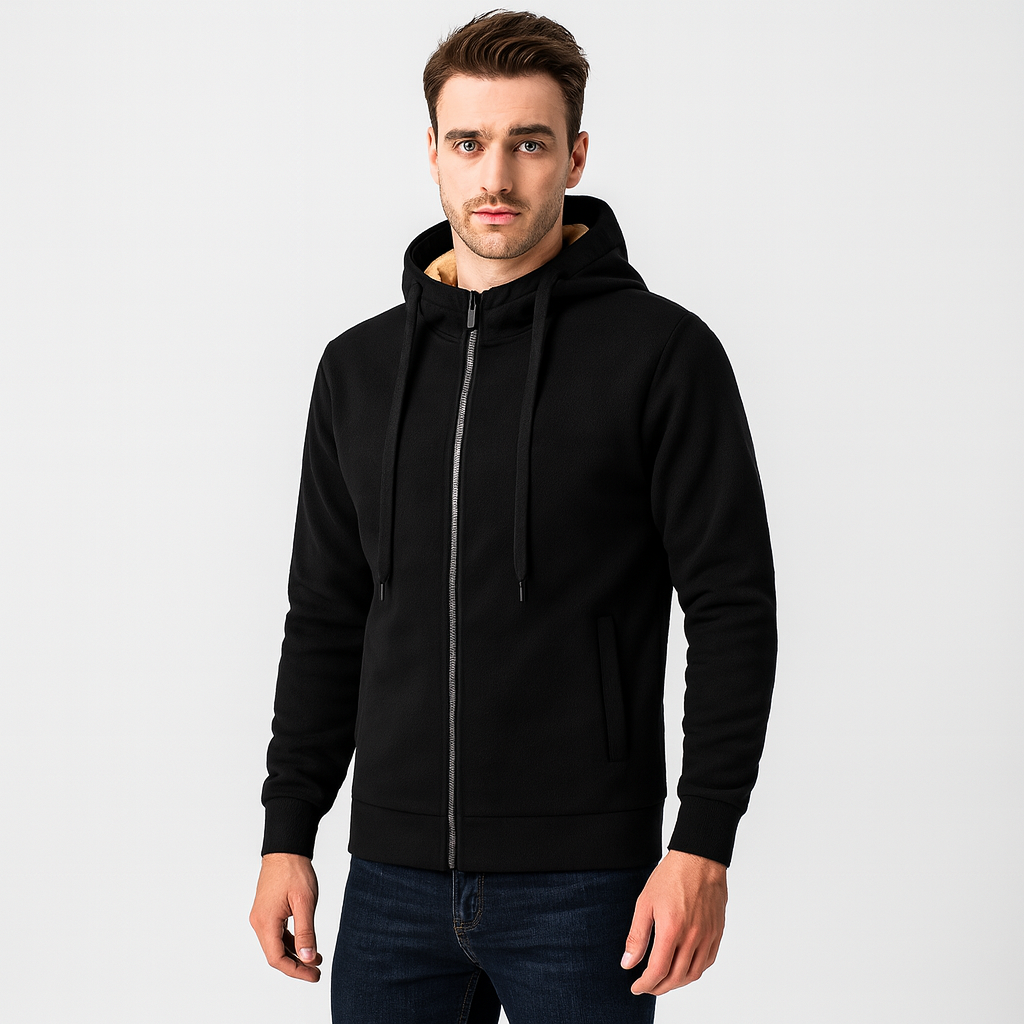 Leo | Warme Wattierte Jacke mit Kapuze